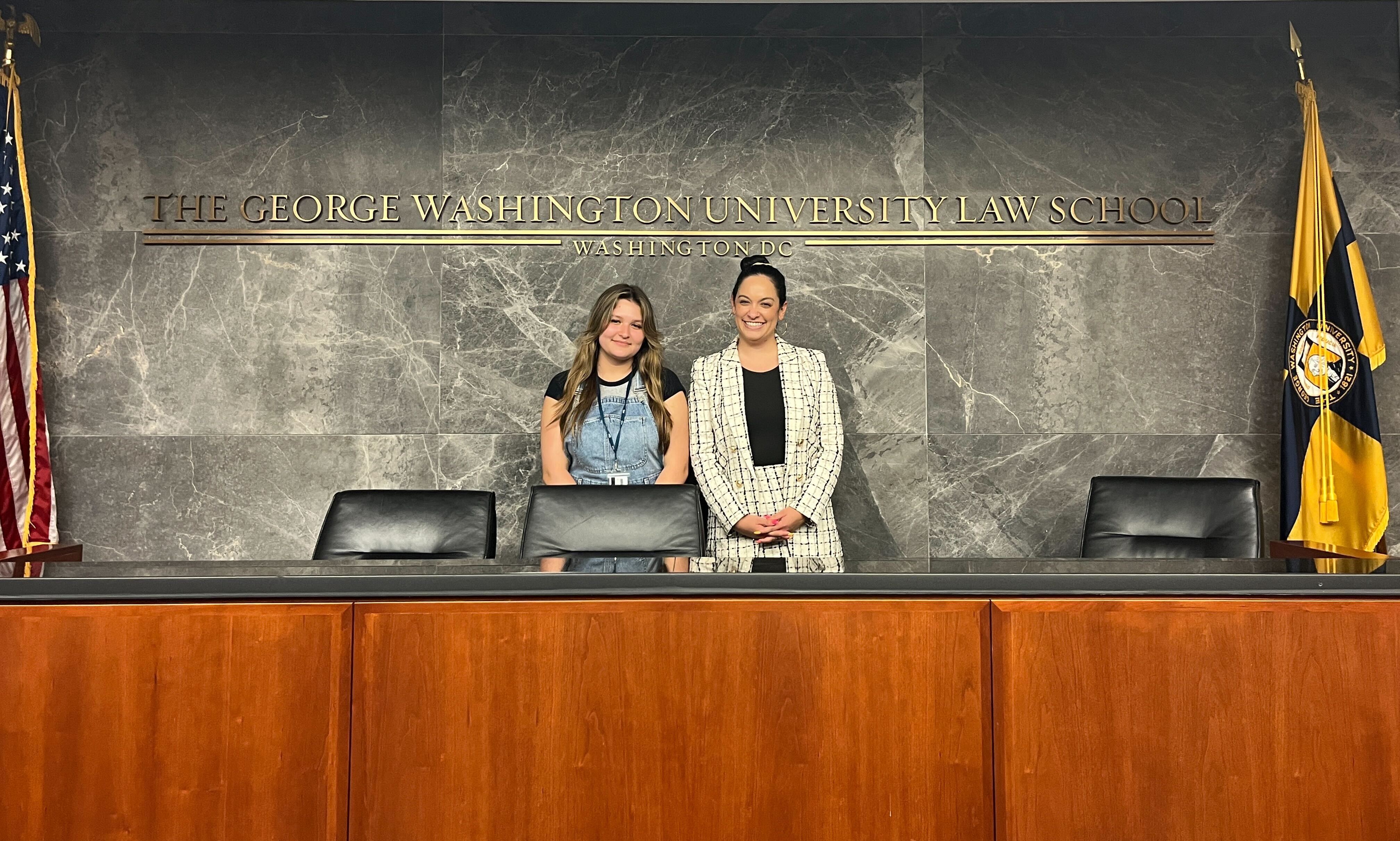 Claire with Professor Paulina Vera