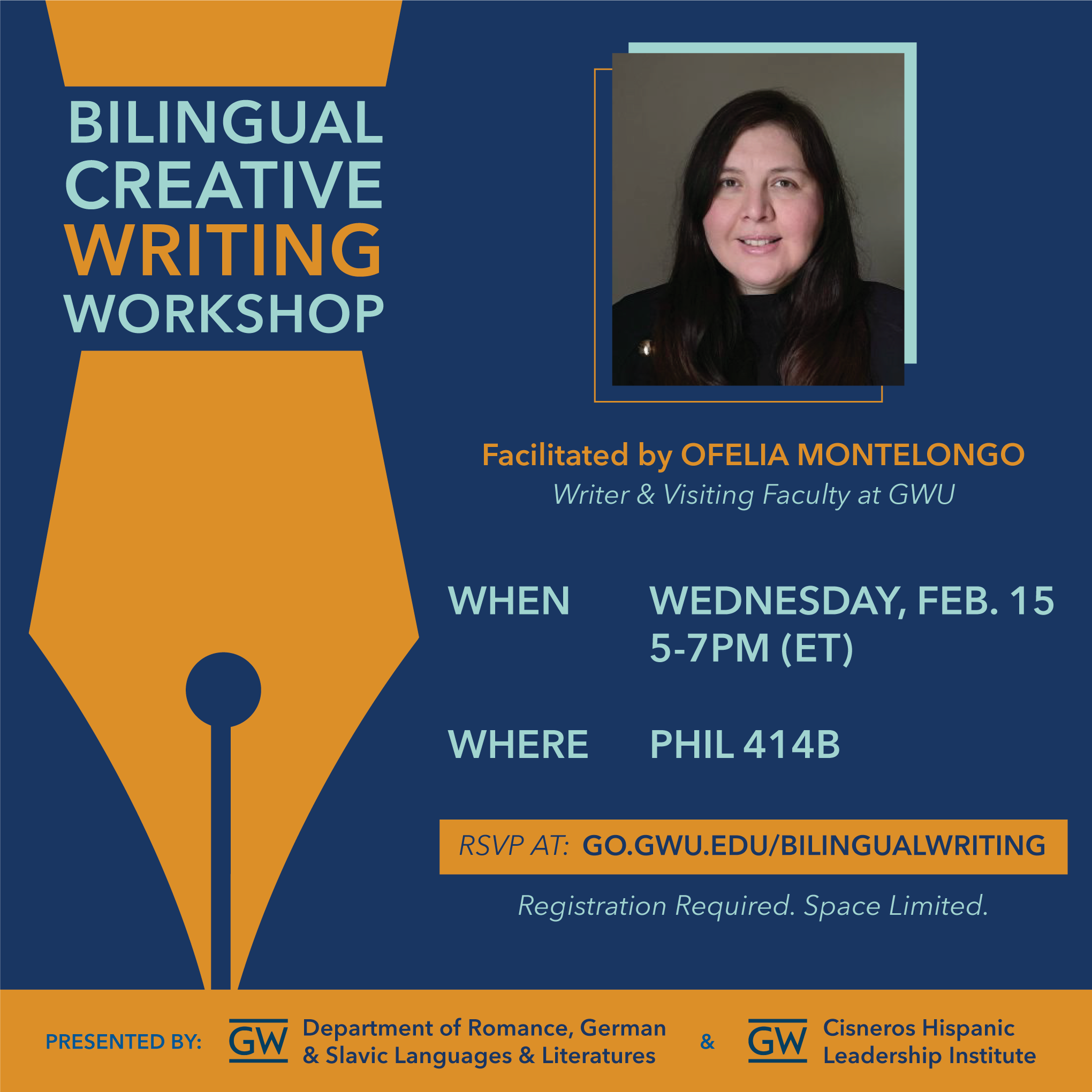 Bilingual Creative Writing Workshop flyer