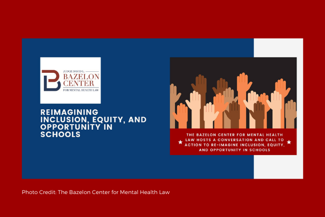 Raised hands with logo and "Reimagining, Inclusion, Equity, and Opportunity in Schools"