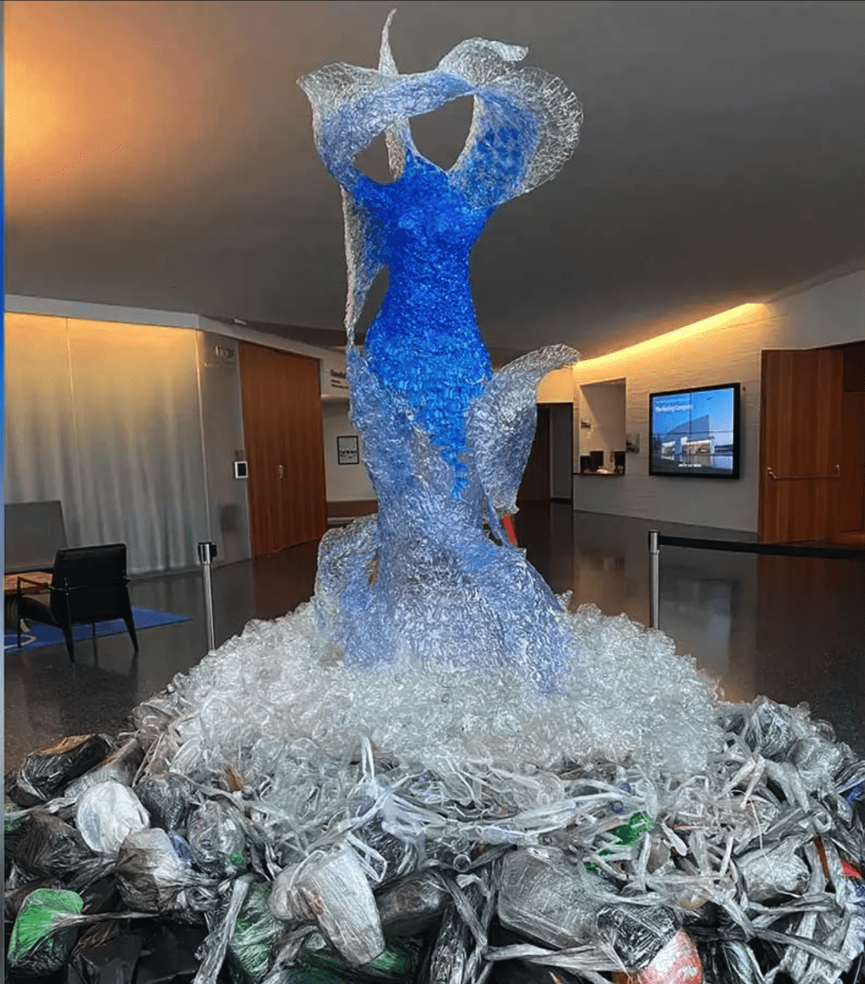 dress made from plastic