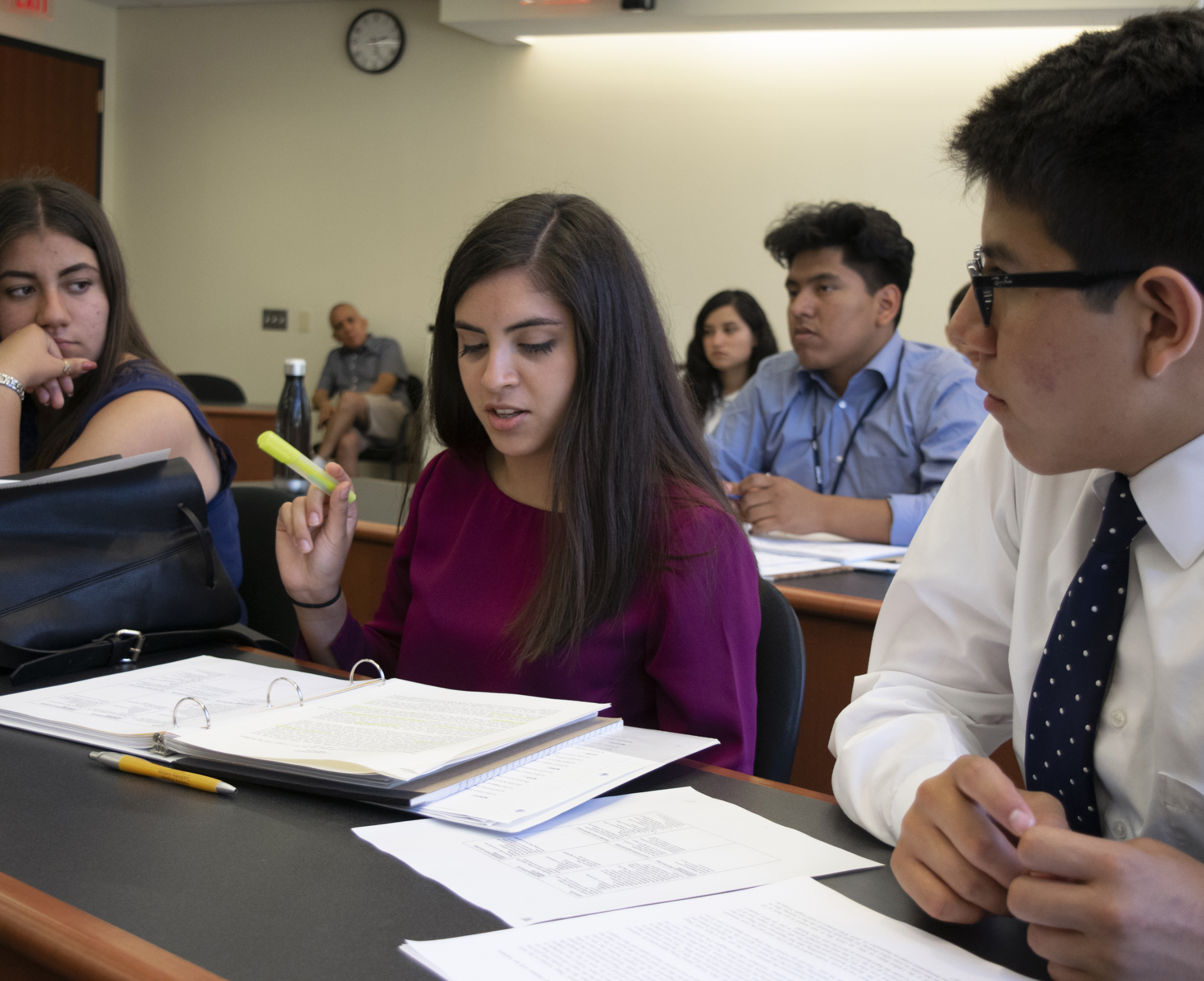 students in the classroom