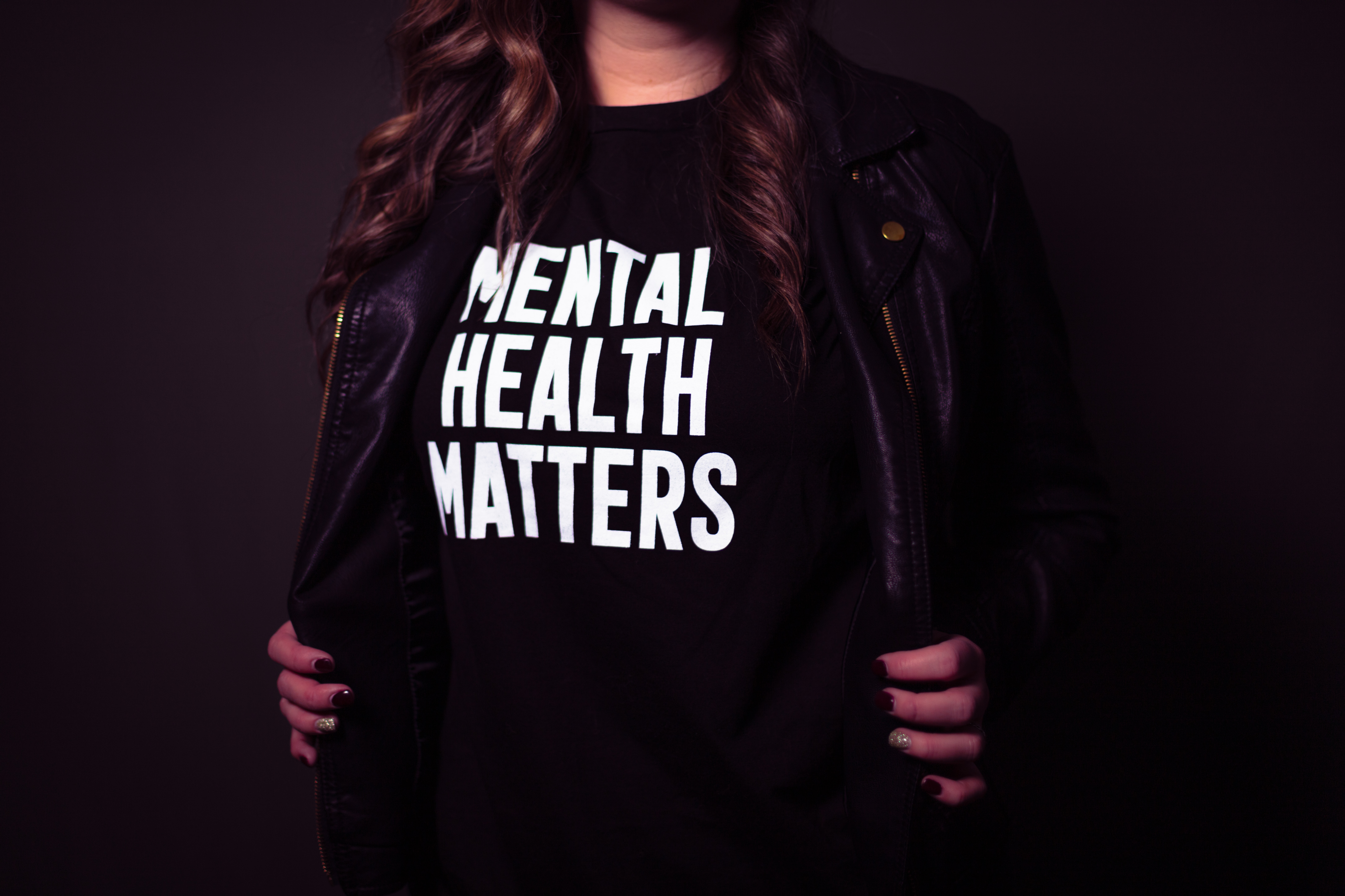 Shirt that reads, "Mental Health Matters"