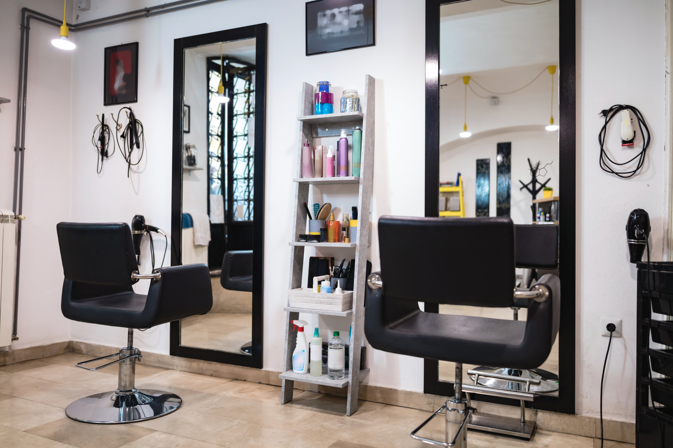Hair salon station