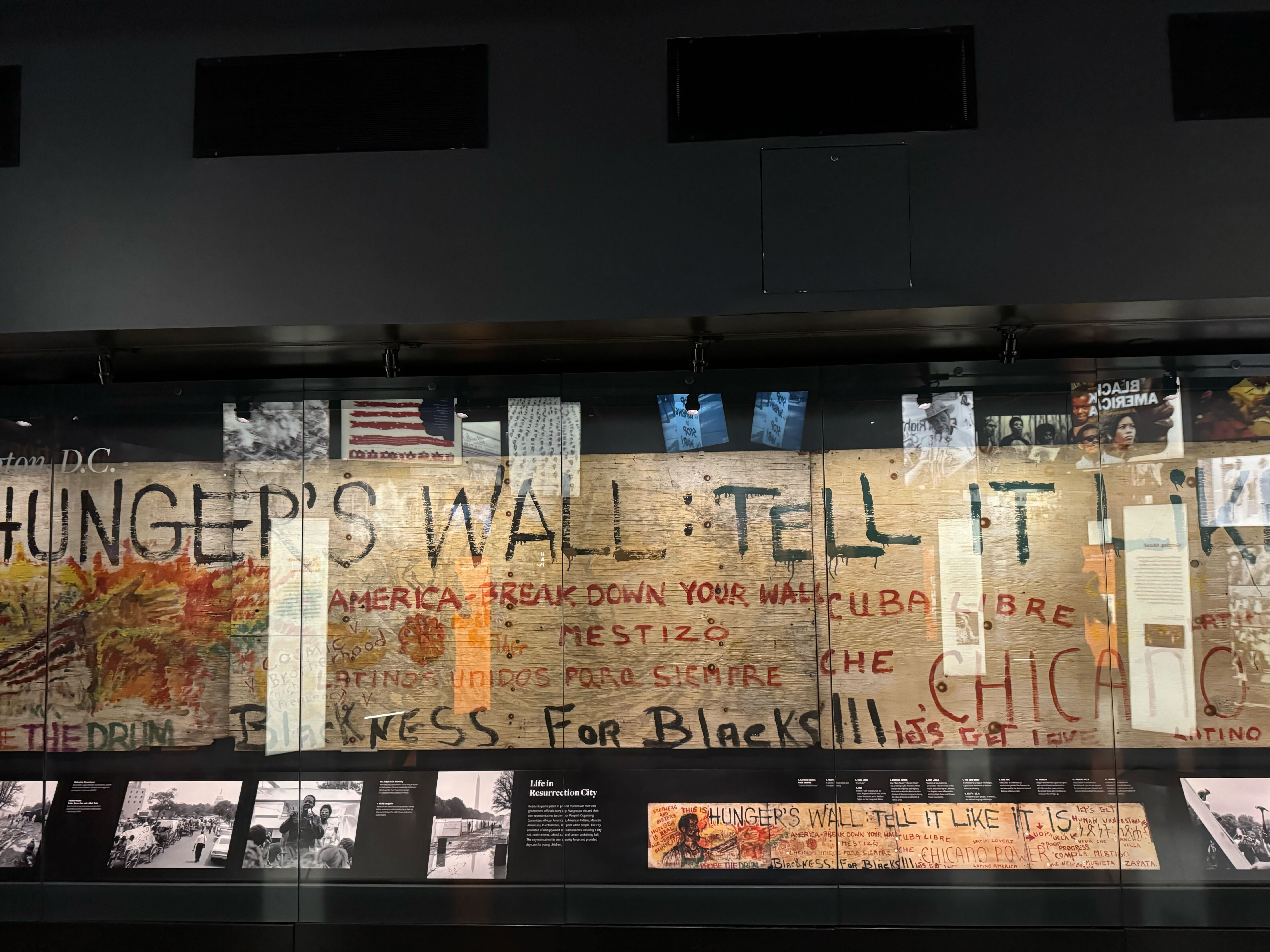 Wall with messages written on it