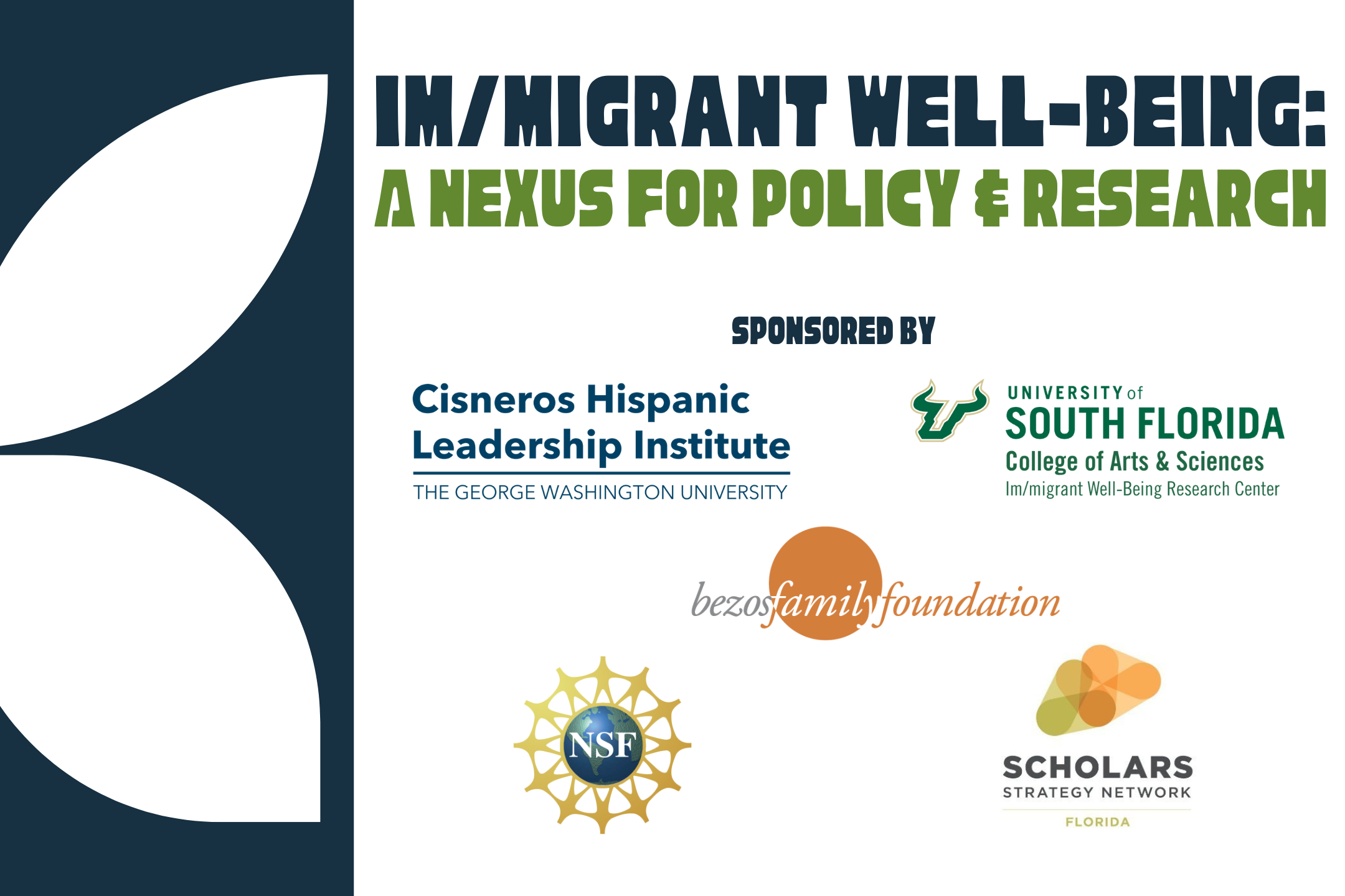Conference flyer with logos