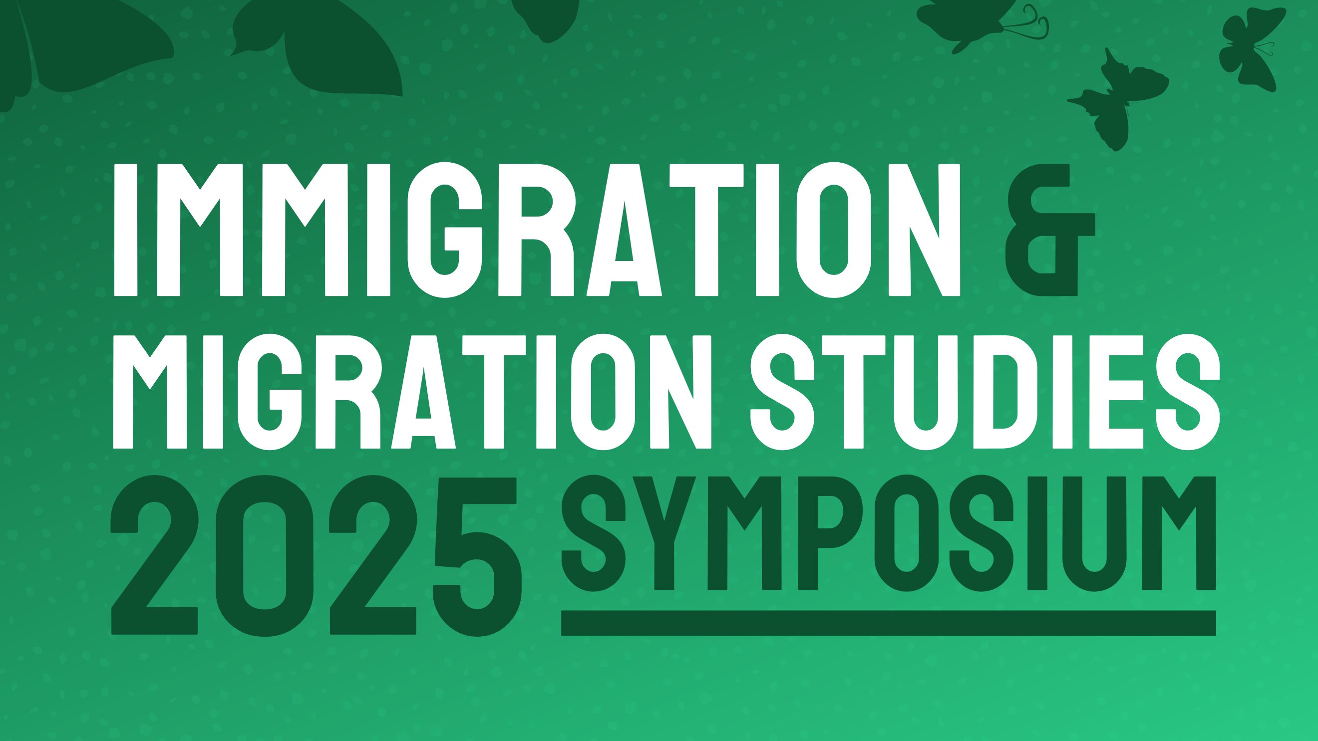 Green and white text flyer