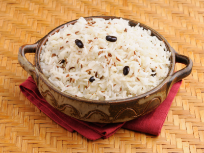 Bowl of rice and beans
