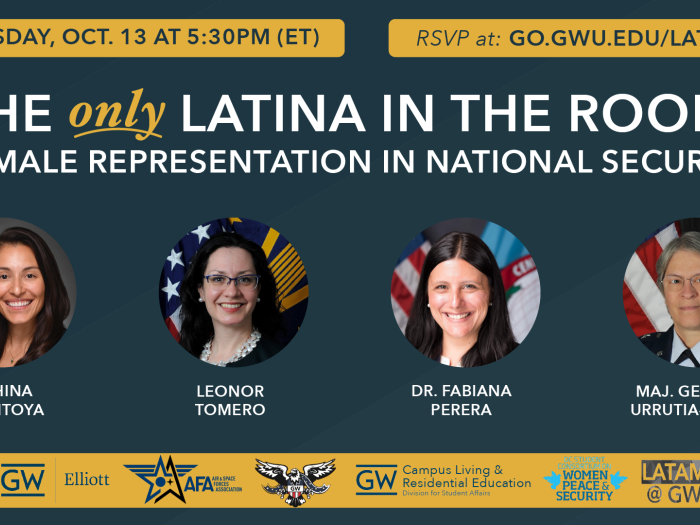 The Only Latina in the Room flyer