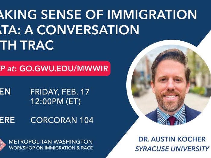 Making Sense of Immigration Data: A Conversation with TRAC flyer