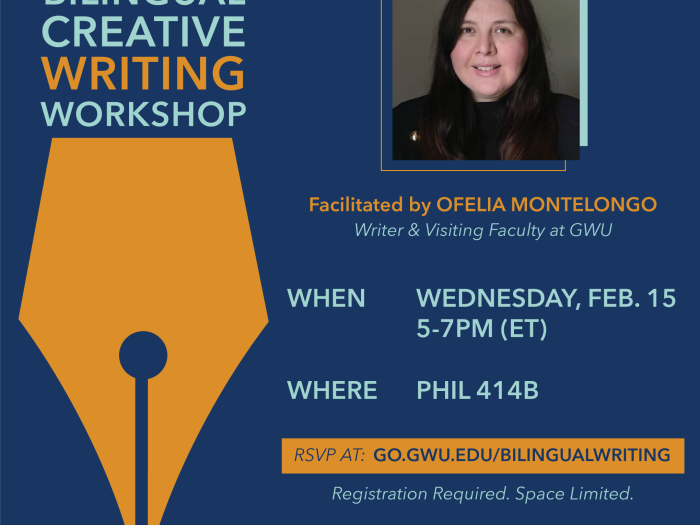 Bilingual Creative Writing Workshop flyer