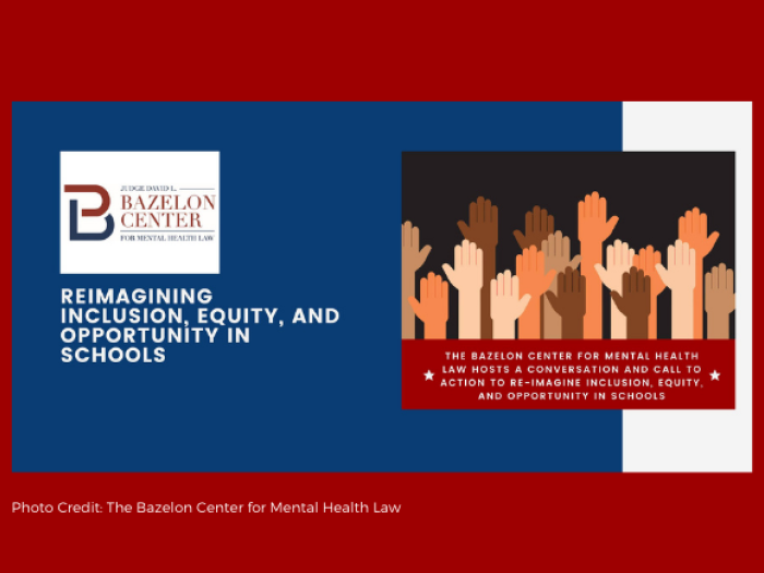 Raised hands with logo and "Reimagining, Inclusion, Equity, and Opportunity in Schools"