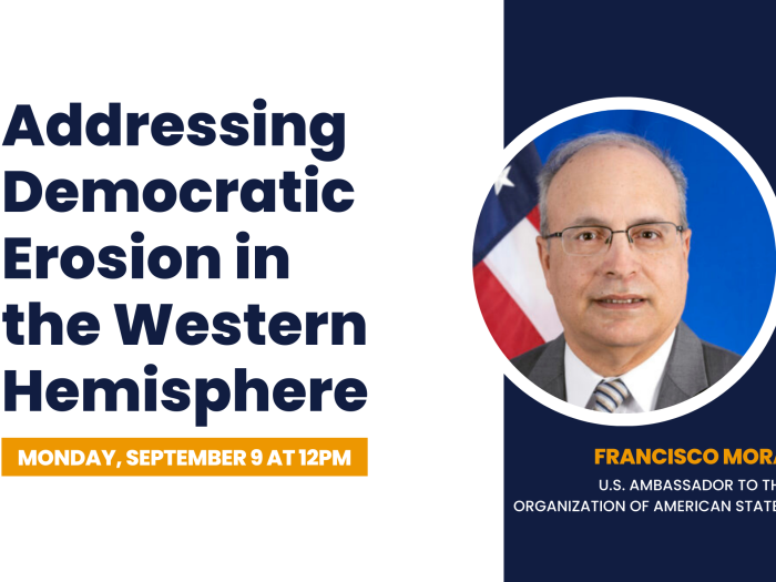 Flyer with image of Francisco Mora