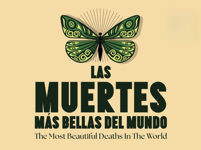 Butterfly logo for the film las muertes más bellas del mundo