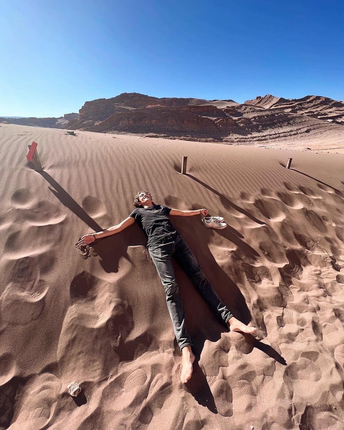 Ian at the desert