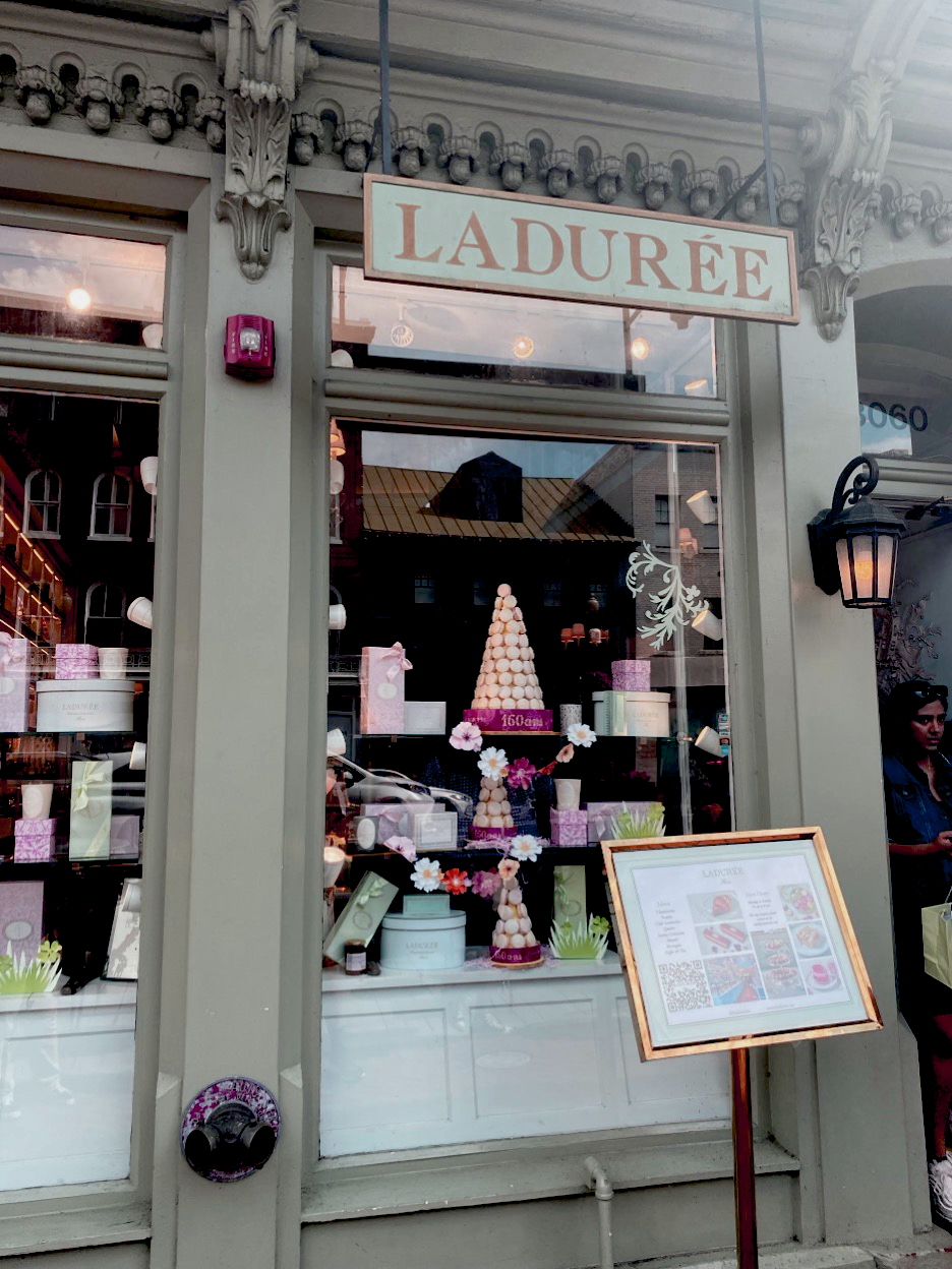 Store front of Laduree