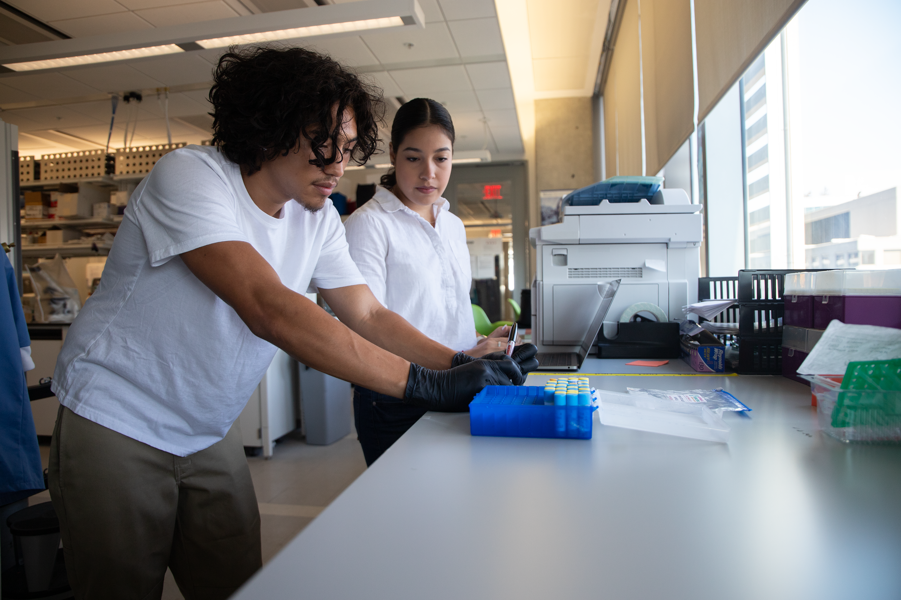 Student in Lab