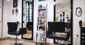 Hair salon station