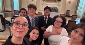 Selfie of students